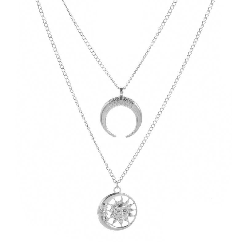 BLWOENS - Collar bañado en Plata 925 con circonita para mujer