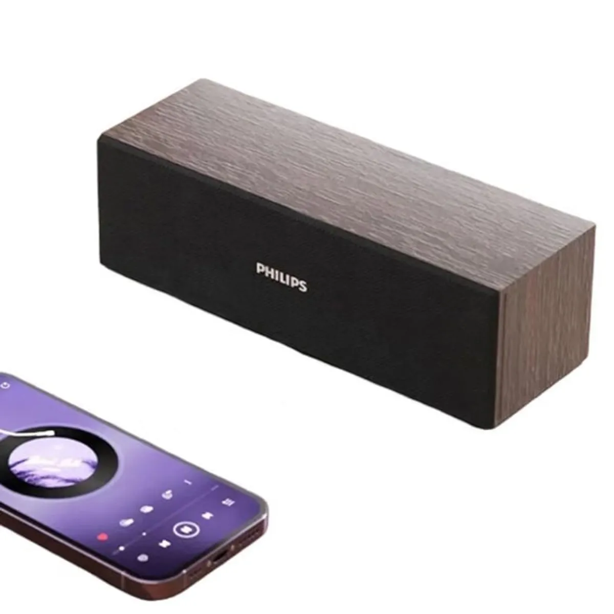 PHILIPS - Philips SPA3609W Parlante Bluetooth 5.3 Acuatico-Marrón