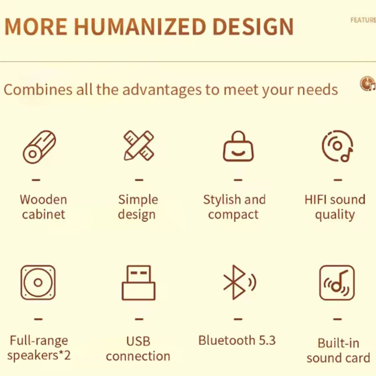 PHILIPS - Philips SPA3609W Parlante Bluetooth 5.3 Acuatico-Marrón