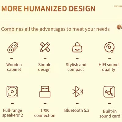 Imagen 2 del producto SPA3609W Parlante Bluetooth 5.3 Acuatico-Marrón