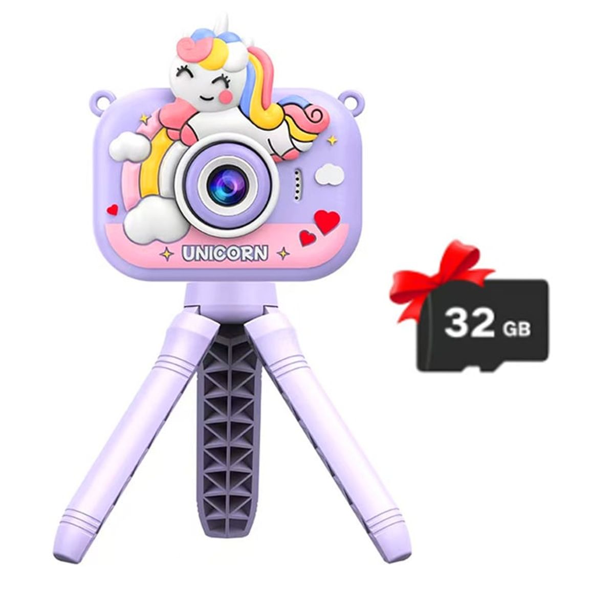 BRO TOUMI - Toumi Cámara Adecuado 3a12 años niños con lente abatible-Morado