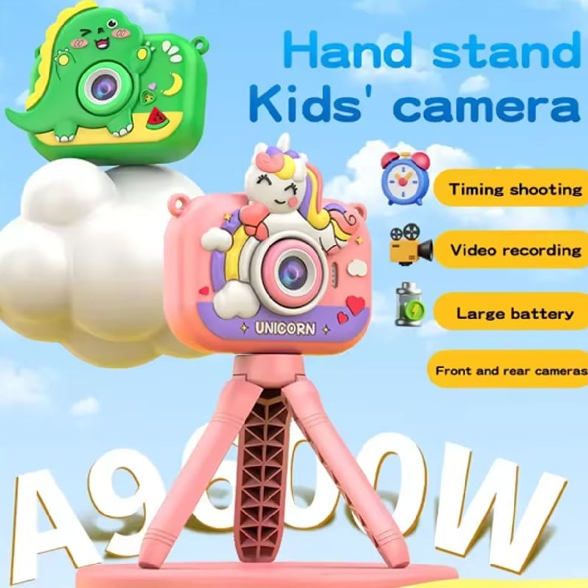 BRO TOUMI - Toumi Cámara Adecuado 3a12 años niños con lente abatible-Morado