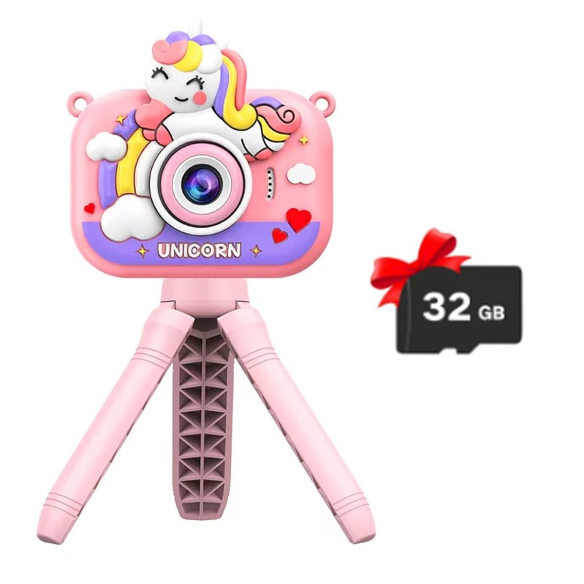 BRO TOUMI - Toumi Cámara Adecuado 3a12 años niños con lente abatible- Rosa