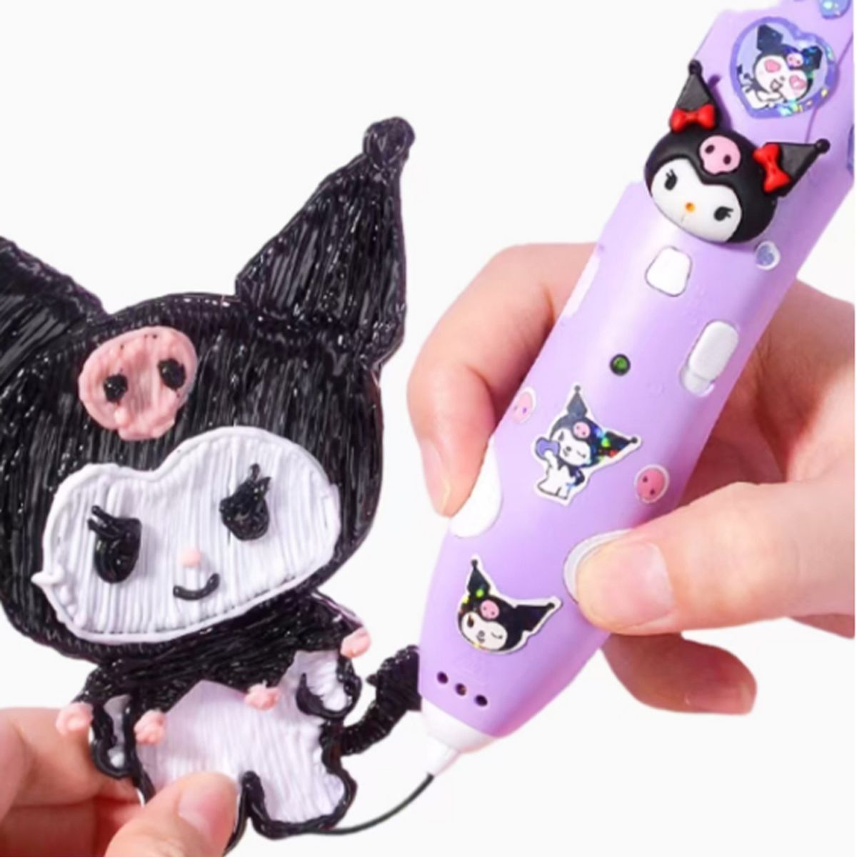 OVOTOUMI - Toumi kuromi 3D Electronic estereoscópica pinceles-Morado