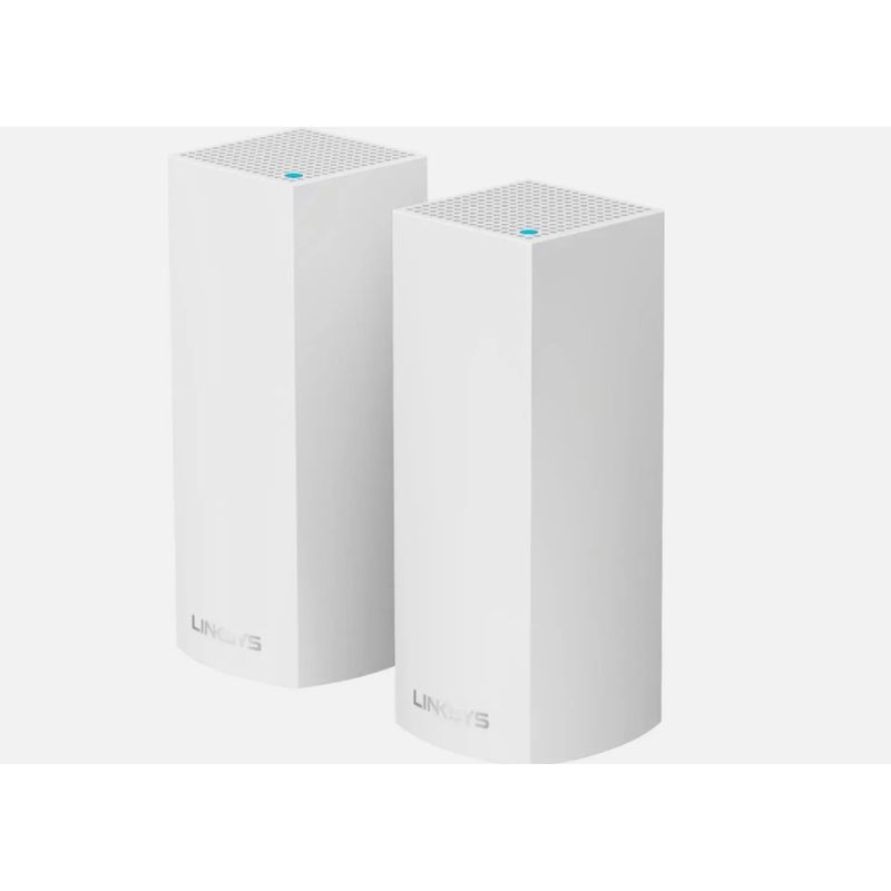 LINKSYS - Repetidor - Sistema de malla: Wi-Fi 5 Tri-Band 2 Nodos, Cobertura Amplia, Blanco.
