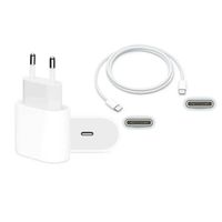 Cargador 20W Original + Cable USB-C a USB-C 1 Mt