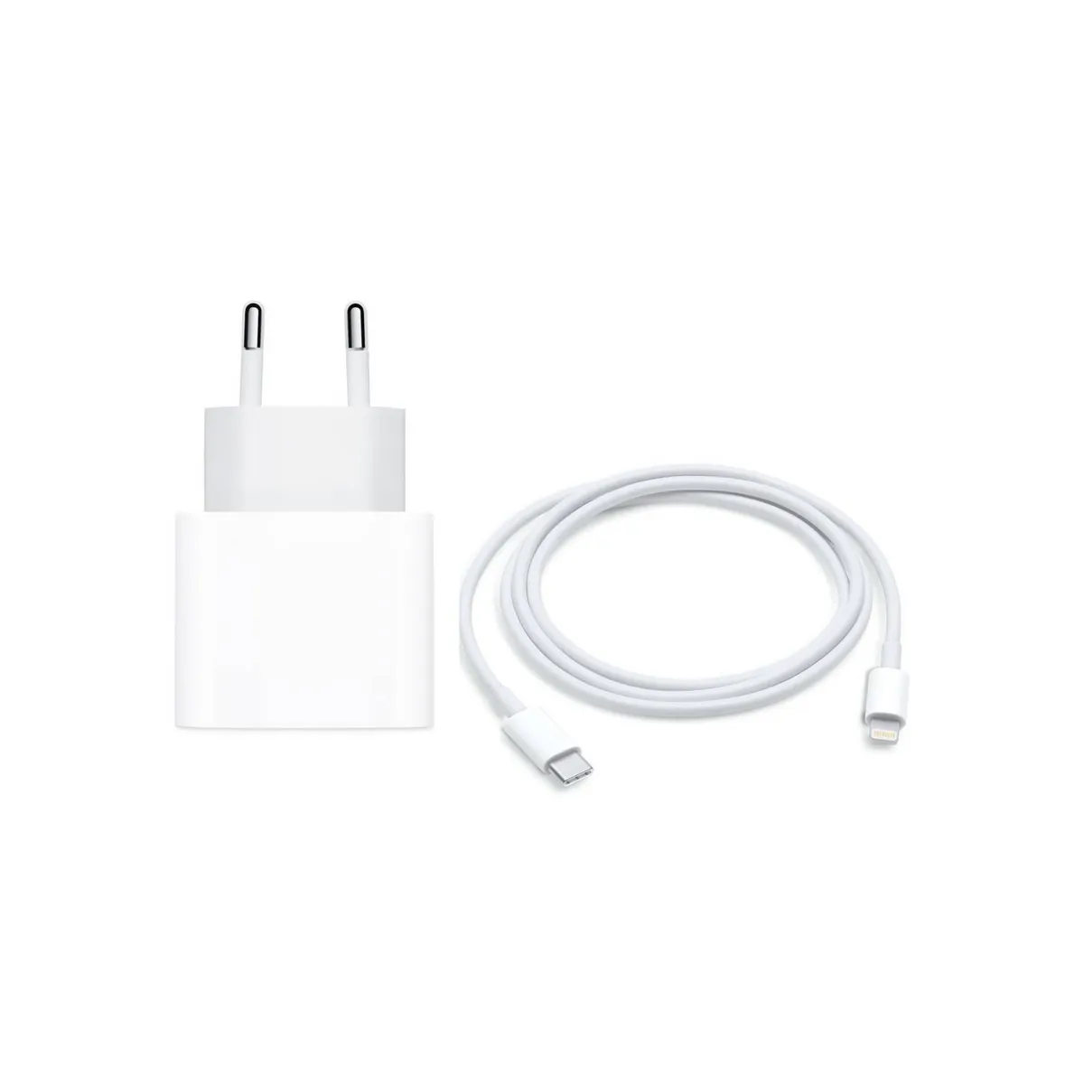 APPLE - Cargador Apple USB-C 20W A2347 Original Con Cable C Lightning 1mt