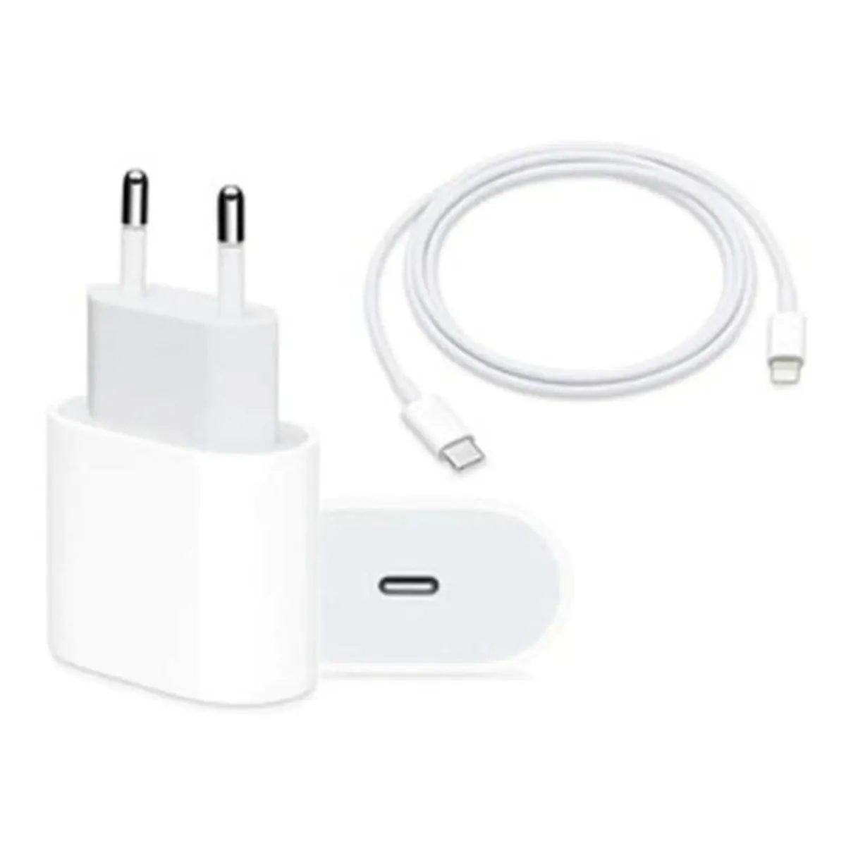 APPLE - Cargador Apple USB-C 20W A2347 Original Con Cable C Lightning 1mt