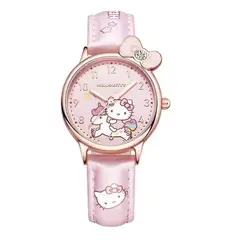BRO TOUMI - Reloj Kuromi Correa Magnética Piedras preciosas-Rosa