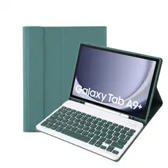 RENVMEXY - Tablet Teclados Funda A09B Verde Oscuro Para Galaxy Tab A9 Plus 11inch