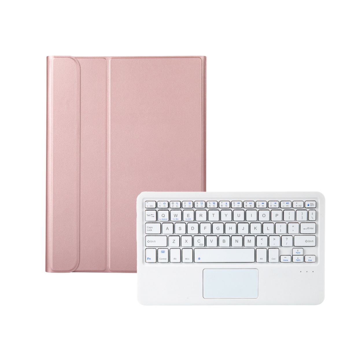 RENVMEXY - Teclado Bluetooth Táctil AK10-A Oro Rosa Para Lenovo M10 Plus 103