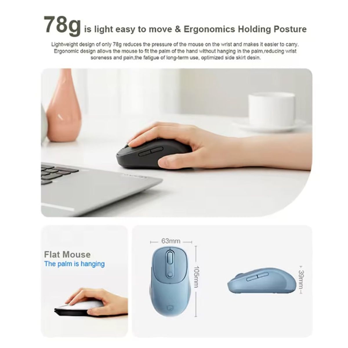 LENOVO - Mouse Lenovo Xiaoxin Plus Inalámbricos Ratón - Negro