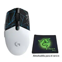 LOGITECH - Mouse Inalámbrico Lightspeed G304 Gamer Ratón Blanco Negro
