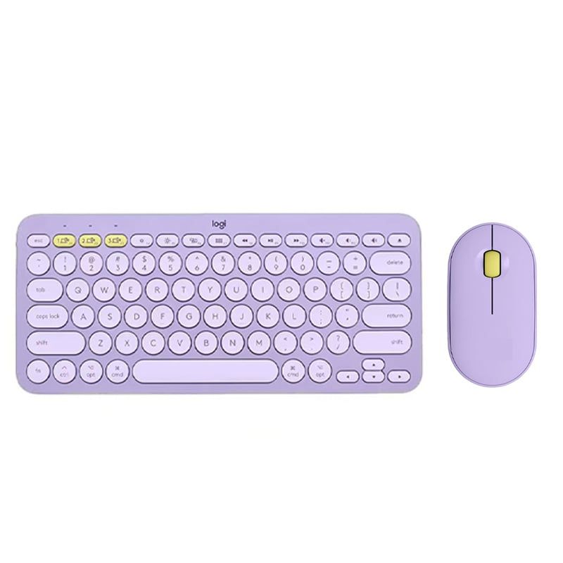 LOGITECH - Teclado Logitech K380 PEBBLE 2 COMBO Bluetooth Morado Y Ratón P