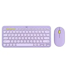 LOGITECH - Teclado K380 PEBBLE 2 COMBO Bluetooth Morado Y Ratón P