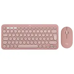 LOGITECH - Teclado K380 PEBBLE 2 COMBO Bluetooth Rosa Y Ratón P