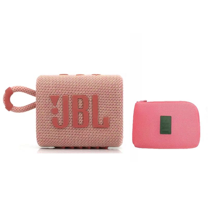 JBL - Parlante bluetooth JBL GO 3 IP67 -Rosa y Estuche