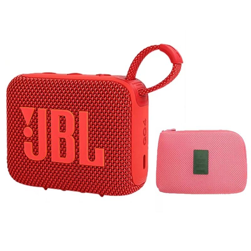 JBL - JBL Go 4 Parlante Bluetooth 5.3 Acuatico IPX67-Rojo Y Estuche