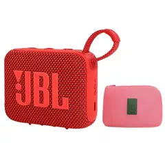 JBL - Go 4 Parlante Bluetooth 5.3 Acuatico IPX67-Rojo Y Estuche