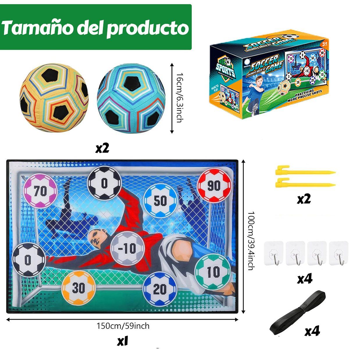 GENERICO - Juego De Fútbol Para Interior Y Exterior Regalo Para Niños