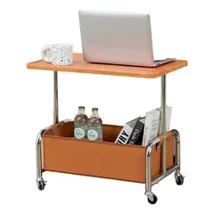 EVERSO - Carrito Organizador Con Ruedassofá Mesa Auxiliar Multiuso