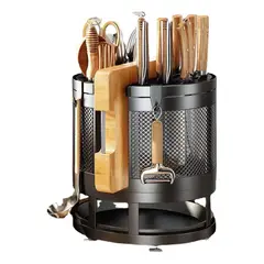 EVERSO - Porta Cubiertos Porta Cuchillo Escurridor Acero Inox Tenedor