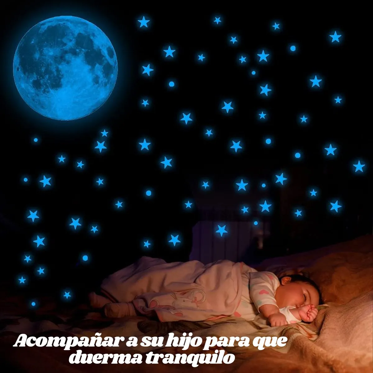 Adhesivos Fluorescentes De Estrellas Y Lunas Brillant-Azul, marca GENERICO - Foto 2