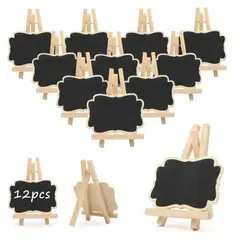 KUANGYE - 12× Mini Letreros A Tiza Para Maceteros o Mark