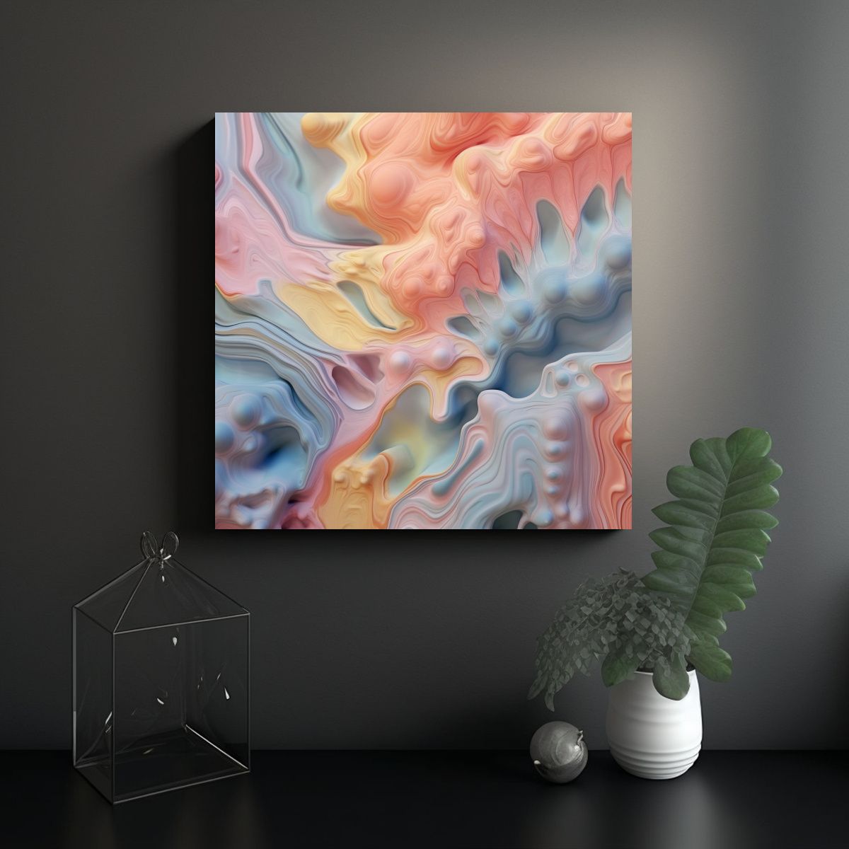 GENERICO - Pinturas Decorativas En Lienzo Con Hermosa 50x50 Cm