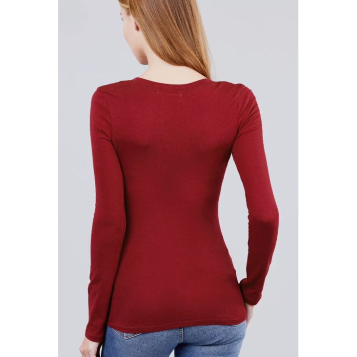 LIKE SHOP - Camiseta Mujer Elasticada Manga Larga Bambu 2123