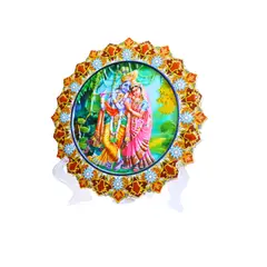 GENERICO - Placa Decorativa Radha Krishna Amor Eterno