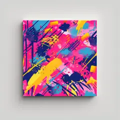 GENERICO - Patrón Arte Decorativo Enigmático Estilo 90s 90x90 Cm