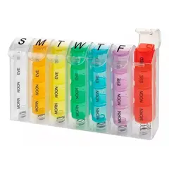 GENERICO - Pastillero Organizador Semanal Con 4 Tomas Diarias