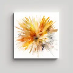 GENERICO - Cuadro Venta Naturaleza Viva Estilo Acuarela 90x90 Cm