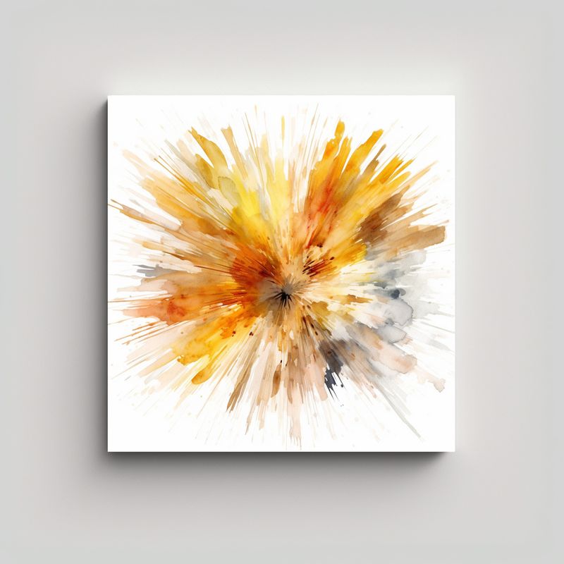GENERICO - Cuadro Venta Naturaleza Viva Estilo Acuarela 70x70 Cm