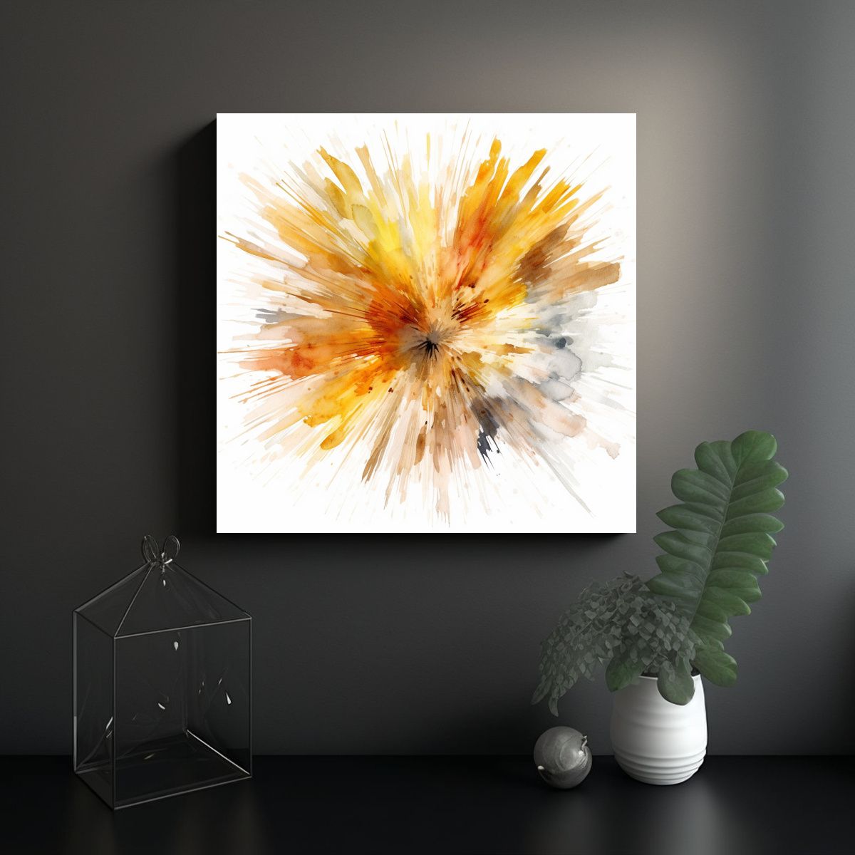 GENERICO - Cuadro Venta Naturaleza Viva Estilo Acuarela 70x70 Cm