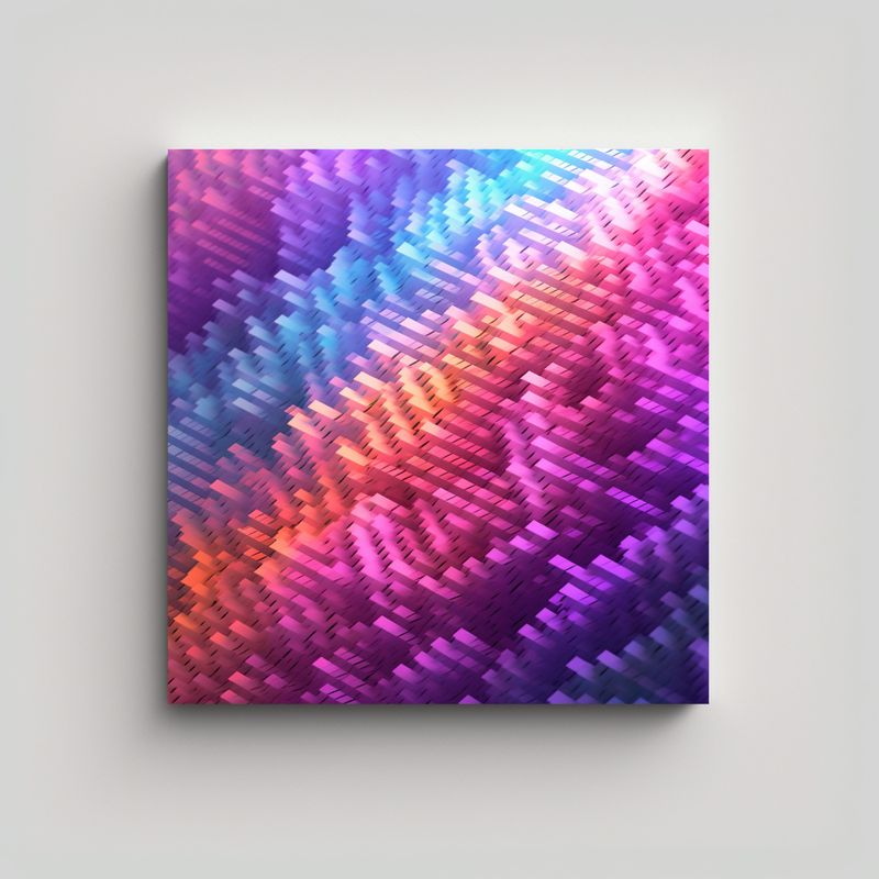 GENERICO - Lienzo De Tela Clásico Y2k Estilo Rosa Azul 70x70 Cm
