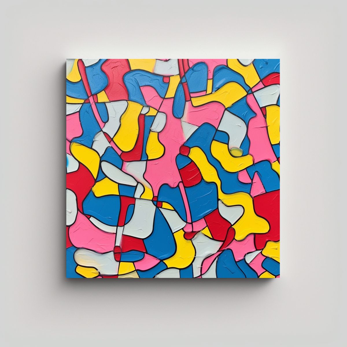 GENERICO - Pintura Airbrush Minimalista Moderna Que Expresa 90x90 Cm