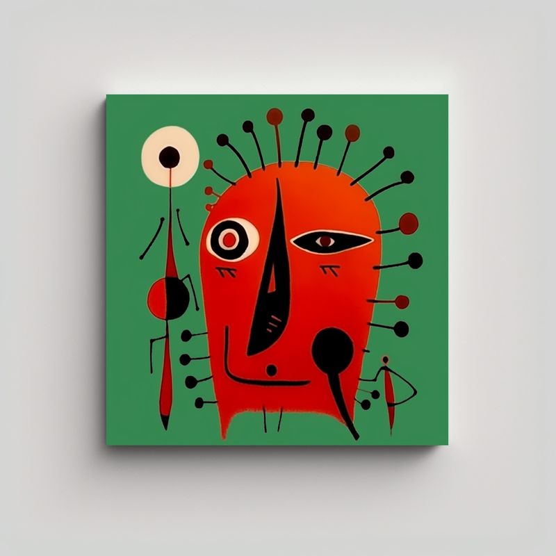 GENERICO - Pinturas Decorativas Innovadoras En Estilo Llorar 80x80 Cm
