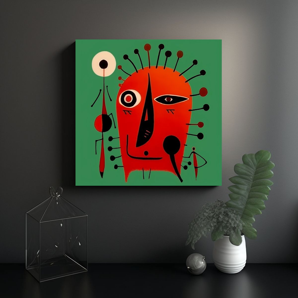 GENERICO - Pinturas Decorativas Innovadoras En Estilo Llorar 70x70 Cm