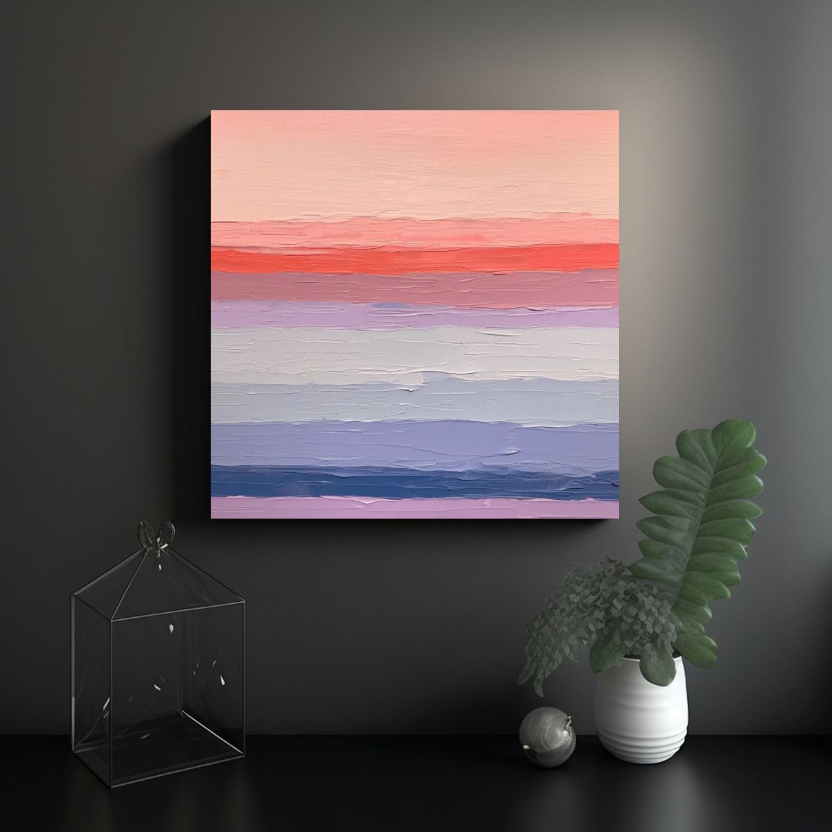 GENERICO - Pintura En Papel De Arte Moderno Minimalista Con 60x60 Cm