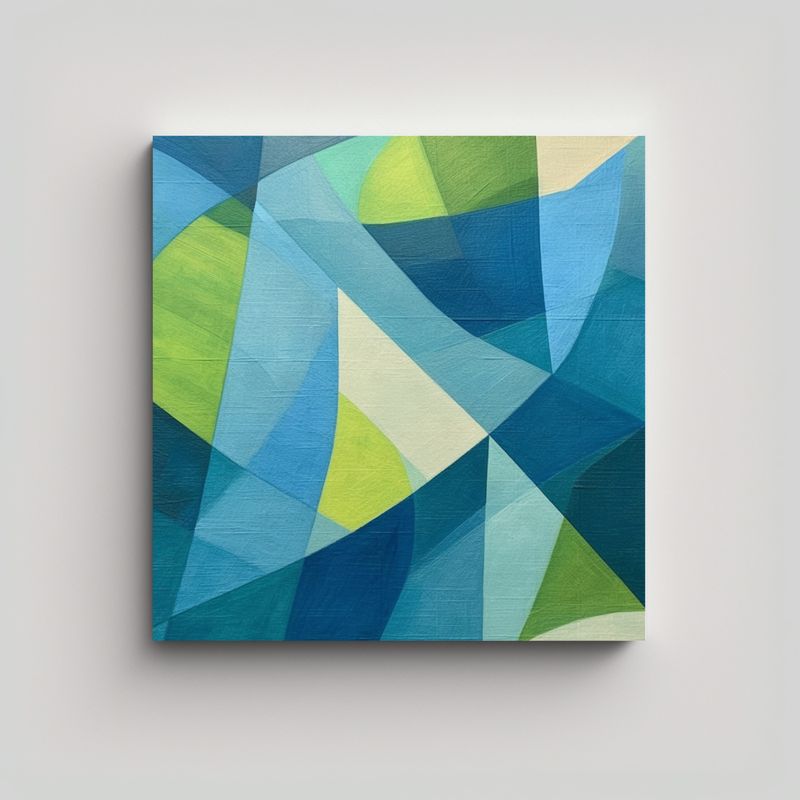 GENERICO - Pintura Minimalista Moderna En Papel 90x90 Cm