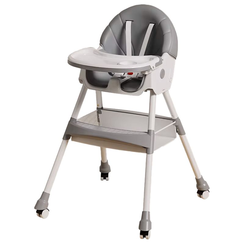 ALPHA - Silla Comer Bebe Doble Altura Safe Baby Gris