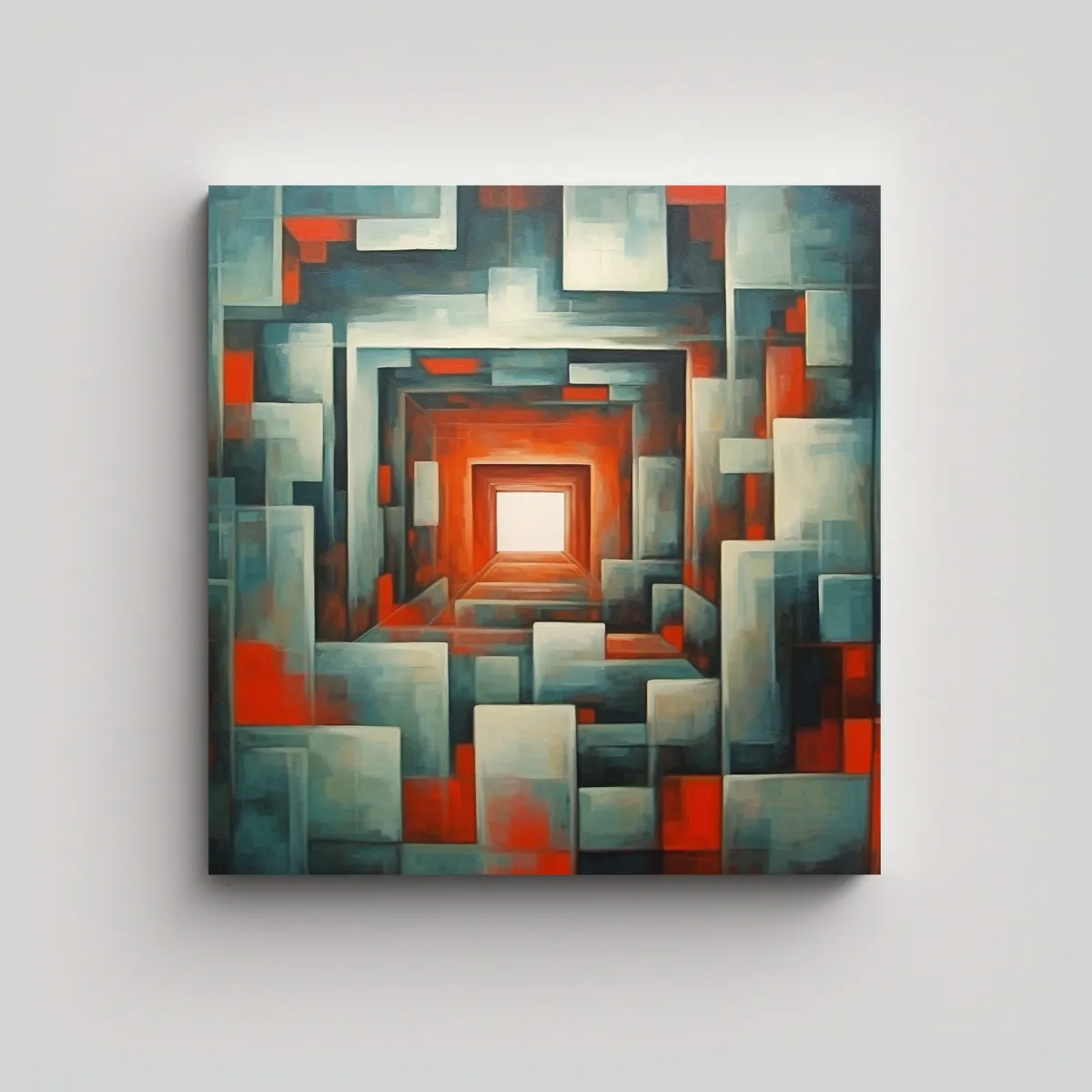 GENERICO - Cuadro Decorativo Abstracto En Bastidor 50x50 Cm