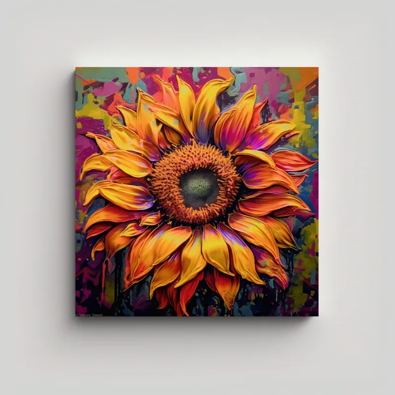 GENERICO - Cuadros Decorativos Armonía Cromática 80x80 Cm