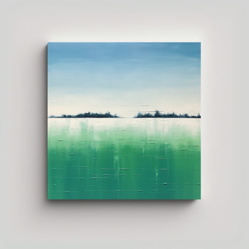 GENERICO - Pintura Minimalista En Lienzo De Alta Calidad 90x90 Cm