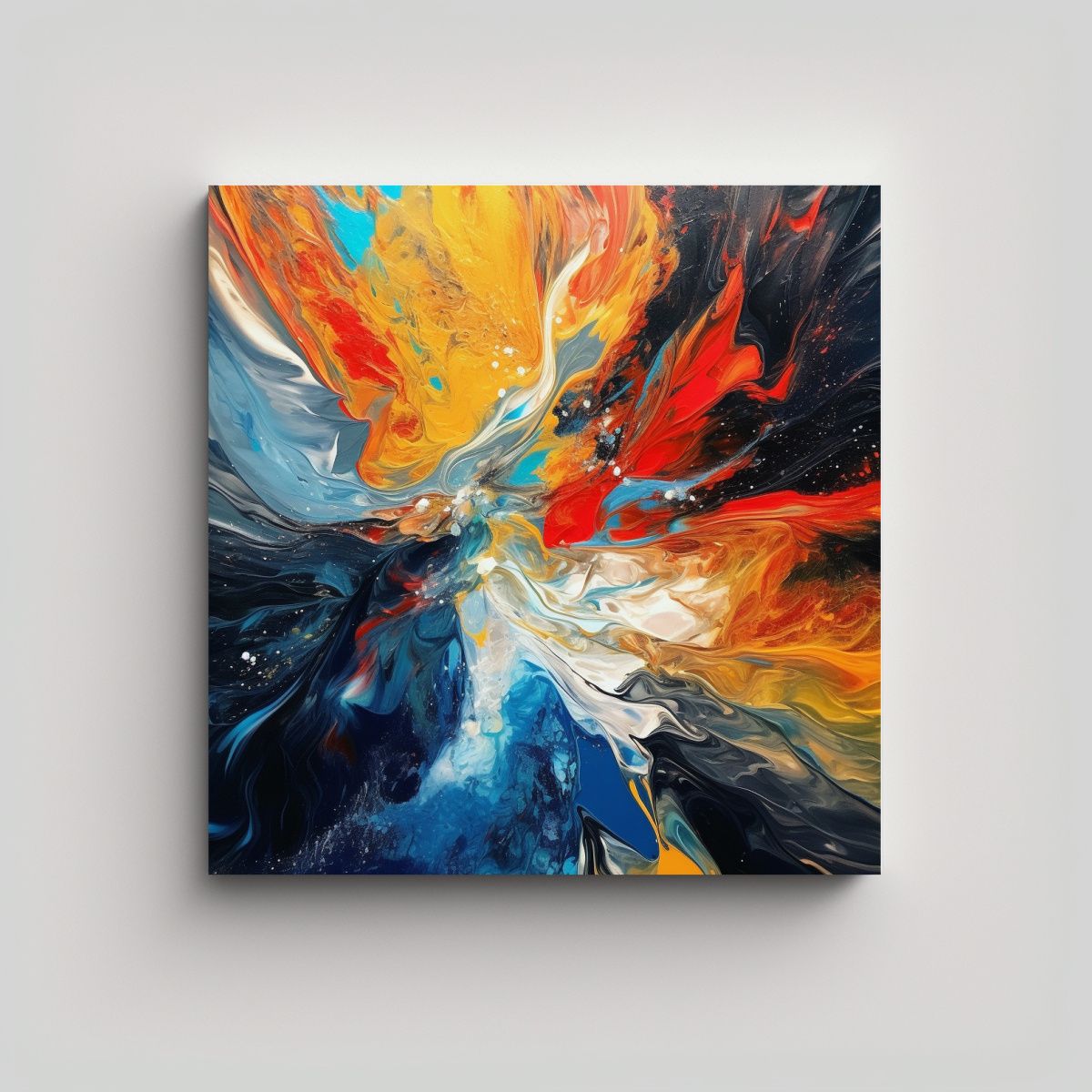 GENERICO - Pinturas Decorativas De Flujo Abstracto Superando 90x90 Cm