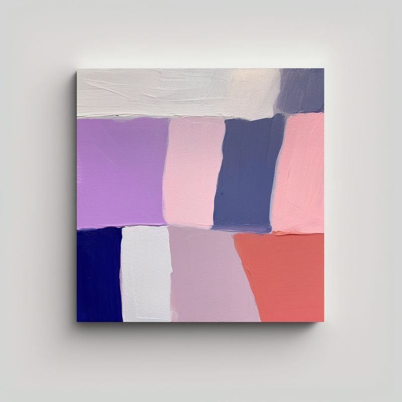 GENERICO - Pintura Abstracta Clásica Moderna En óleo Sobre 80x80 Cm