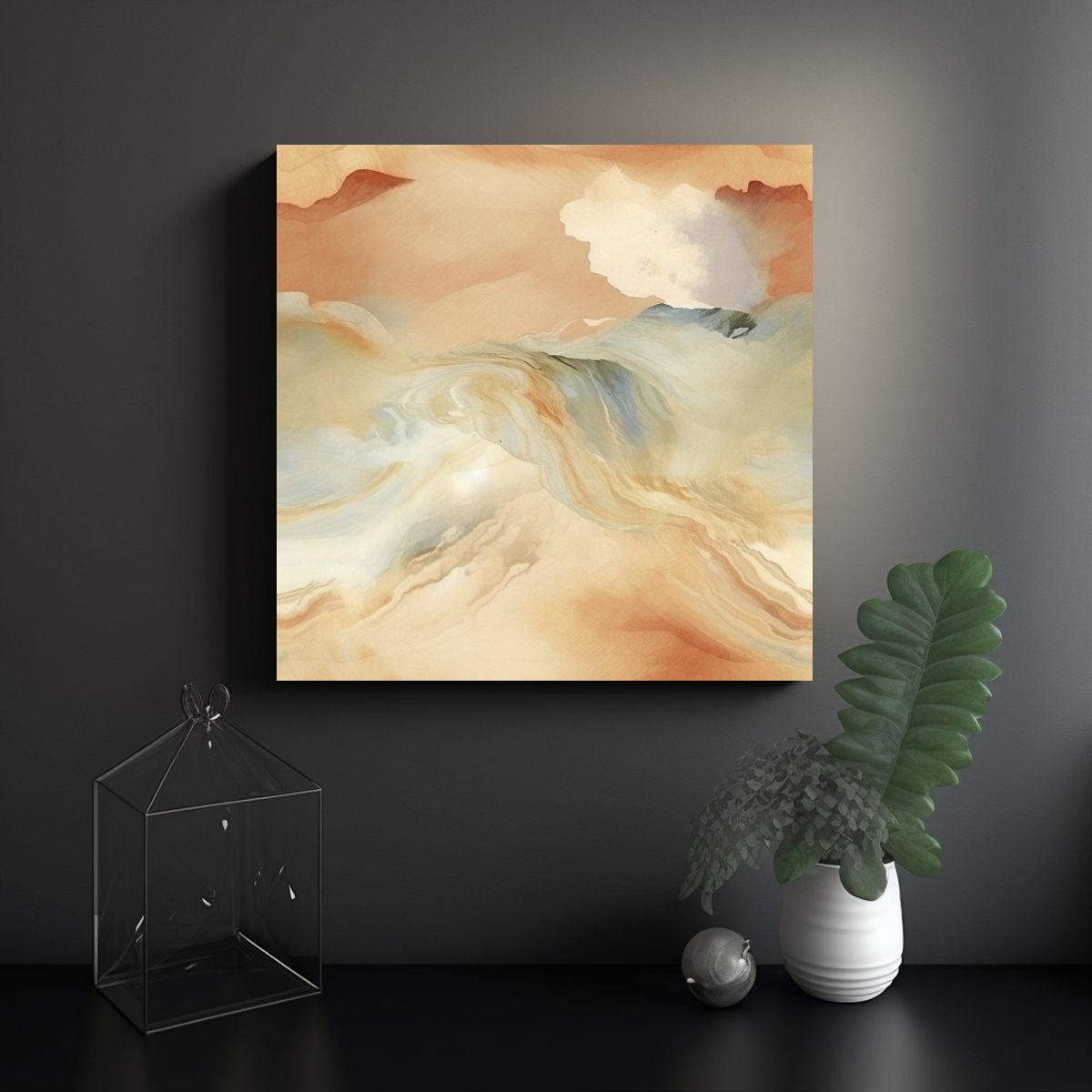 GENERICO - Papel Pintado A Rayas En Tonos Beige Y Tan Para 70x70 Cm