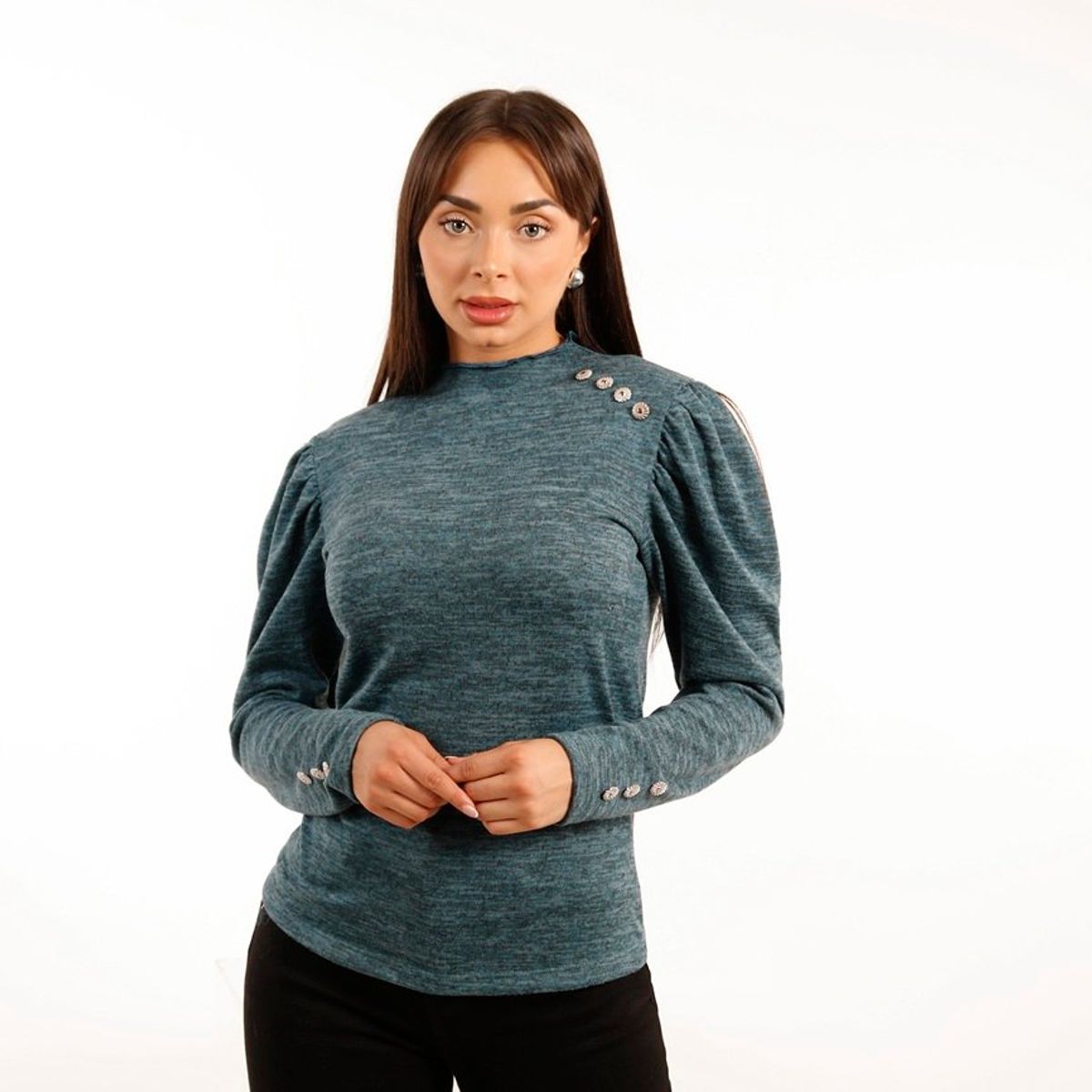 TENTATION - Polera Lanilla Rule Petroleo Tentation